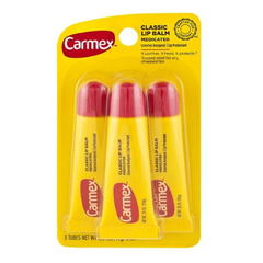 【第2件半价】Carmex 小蜜缇 无色保湿滋润修复护唇膏 3个装