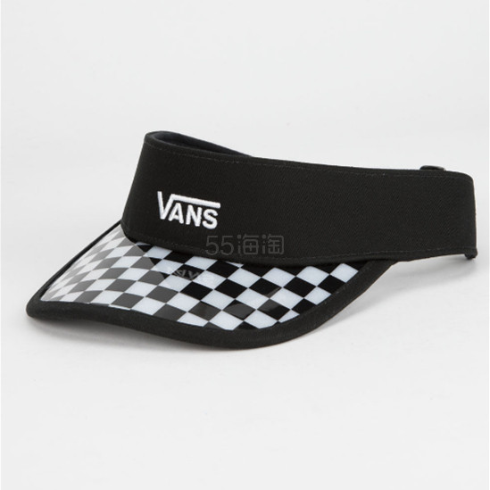 Vans 万斯 棋盘格黑色遮阳帽