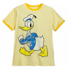Disney 迪士尼 黄色唐老鸭男士短袖