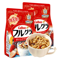 【返利14.4%】Calbee 卡乐比 营养谷物早餐即食燕麦 2袋装