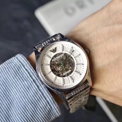 【55专享】Emporio Armani 安普里奥·阿玛尼 Dress 系列 银色男士气质腕表 AR1945