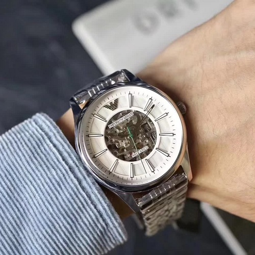 【55专享】Emporio Armani 安普里奥·阿玛尼 Dress 系列 银色男士气质腕表 AR1945