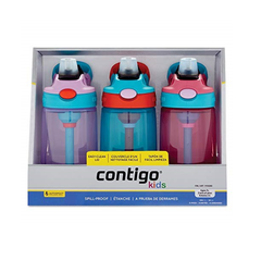 【满减9澳+免邮中国】Contigo 儿童水杯套装粉色 3支装