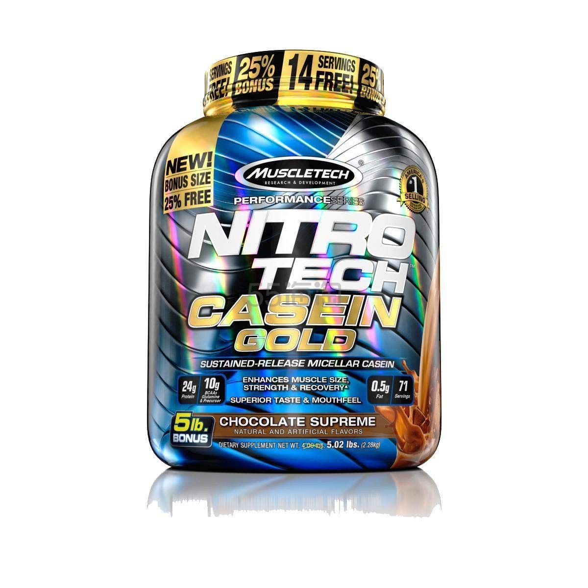中亚prime会员muscletech肌肉科技正氮科技黄金酪蛋白巧克力味228kg