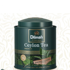 【返利3.6%】Dilmah 迪尔玛 锡兰红茶叶 100g 送欧式茶漏