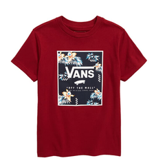 VANS FLORAL Print Box Graphic T-Shirt 童款T恤衫