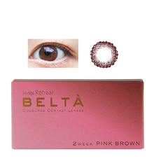 【无门槛免邮中国】BELTA 双周抛美瞳 14.1mm 粉棕色 6片装
