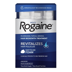 【满$40额外8.5折+减$5】Rogaine 落健 男士5%米诺地尔*泡沫 60g*3瓶