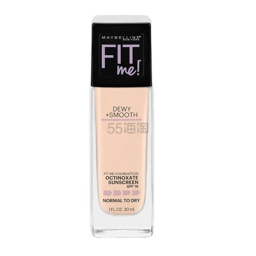【第2件半价】Maybelline 美宝莲 Fit Me 哑光雾面控油粉底液 30ml 色号全
