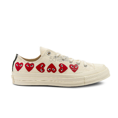 补货上架~COMME DES GARCONS PLAY 低帮帆布鞋