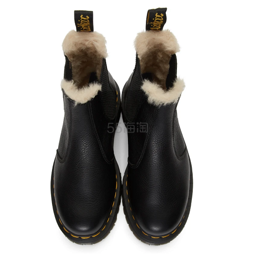 Dr. Martens Black 2976 带毛厚底马丁靴