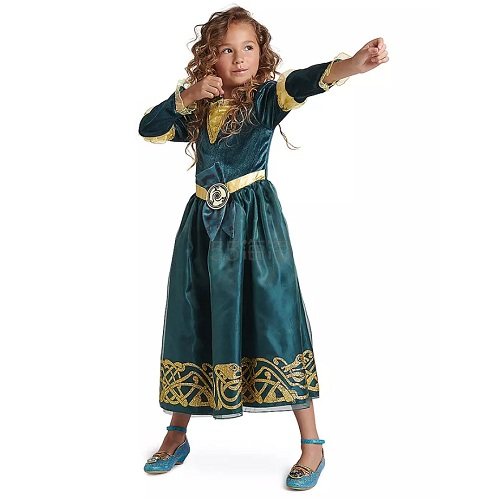 Disney 迪士尼《勇敢传说》Merida 梅莉达公主儿童服装套装