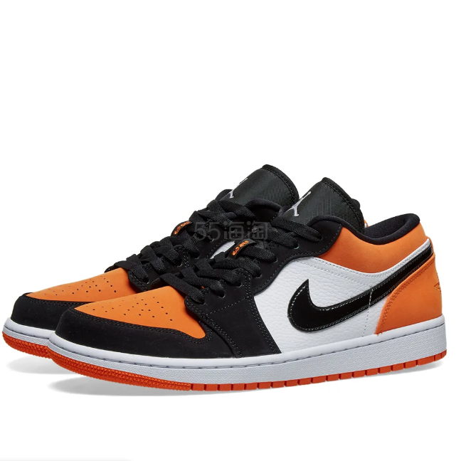 airjordan1橘黑色低帮运动鞋