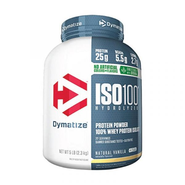 Dymatize ISO 100 水解乳清蛋白营养粉 甜叶菊增甜 香草味 5磅