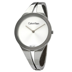 【55专享】Calvin Klein 卡尔文·克莱因 Addict 系列 银色女士时装腕表 K7W2S116