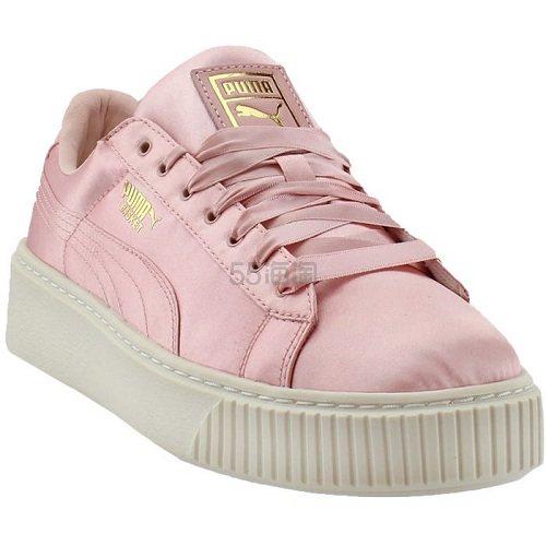 Puma 彪马 粉色缎面运动鞋