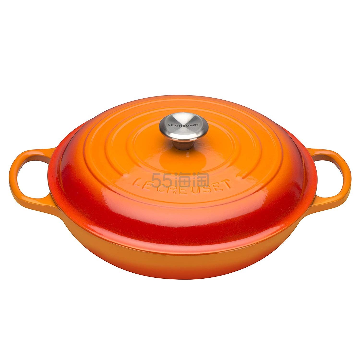 【中亚Prime会员】Le Creuset 酷彩 Signature系列 铸铁珐琅锅 26cm