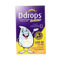 【2件0税免邮】Ddrops 液体维生素D3 600IU 2.8ml