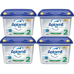 【免邮套装】Milupa Aptamil 爱他*金版婴儿配方奶粉 2段 6月+ 800g*4盒