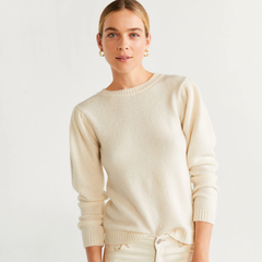 Mango Ribbed knit sweater 纯色针织衫