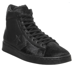 Converse Pro Leather Hi 黑色高帮皮质运动鞋