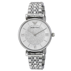 【55专享】好价！Emporio Armani 安普里奥·阿玛尼 银色满天星女士优雅腕表 AR1925