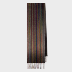 【双11】Paul Smith Signature Stripe 彩色条纹羊绒围巾
