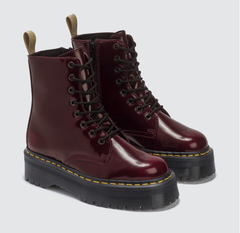 DR. MARTENS Vegan Jadon II 红棕色厚底马丁靴