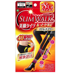 【日亚自营】SLIM WALK *发热袜 美腿压力袜 L-LL