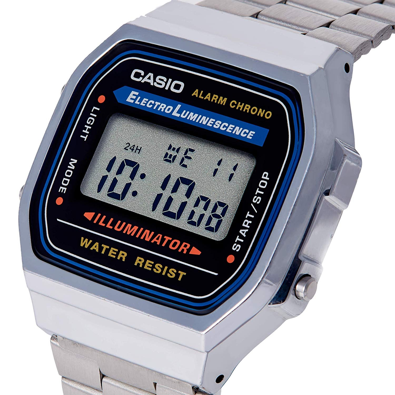 【中亚Prime会员】CASIO 卡西欧 A168W-1 男士不锈钢电子表