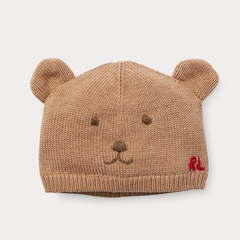 【2019黑五】Ralph Lauren 拉夫劳伦 Embroidered 小熊羊毛混纺毛线帽