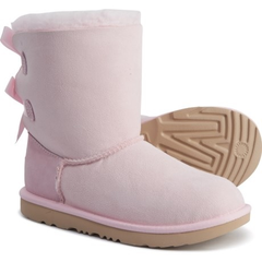 【*10%+无门槛美境免邮】UGG Australia Bailey Bow II 粉色女童羊毛雪地靴