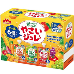 【日亚自营】森永 儿童蔬菜水果果汁果冻吸吸乐 70g*6袋