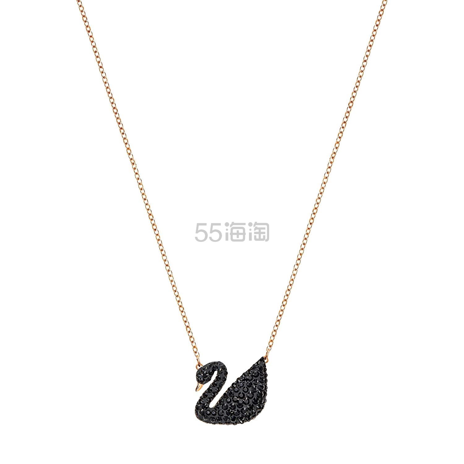 【含税直邮】Swarovski 大黑天鹅玫瑰金项链 5204134