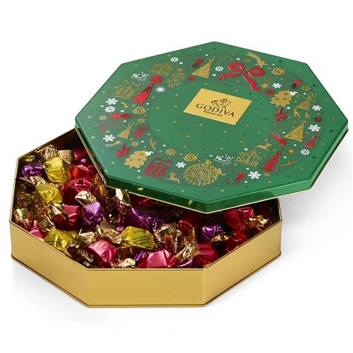 Godiva 歌帝梵 假日罐装松露什锦巧克力礼盒 50颗