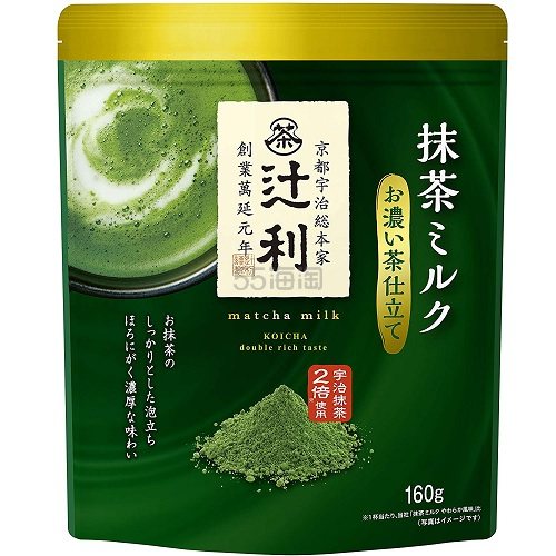 【日亚自营】【橙盒计划】京都宇治 辻利 2倍抹茶牛奶抹茶粉 160g