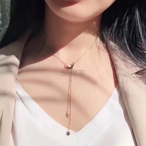 2018新款！Swarovski 施华洛世奇 Y字形星月神话项链 5412630