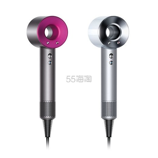 玫红色/银色两色好价！Dyson 戴森 Supersonic 负离子吹风机 HD01 官翻版