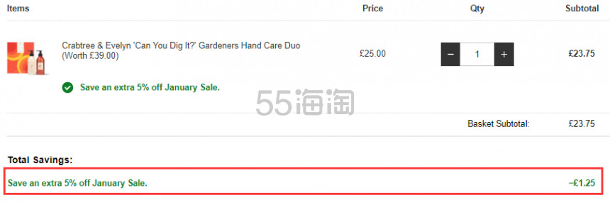 【新低价】6.1折！Crabtree & Evelyn 瑰柏翠手园艺大师护手霜 250g + 洗手液 300ml