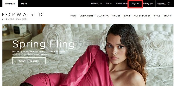 FORWARD 美国知名奢侈品购物网站