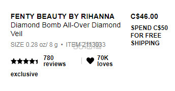 Fenty Beauty 钻石高光