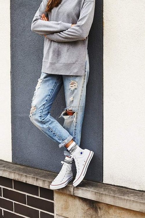 【额外8折最后机会】converse 匡威 all star hi 女子高帮帆布鞋