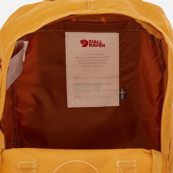 7.5折！FJALLR*EN KANKEN 北极狐 姜黄色迷你双肩包