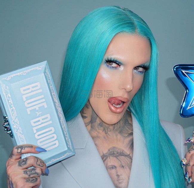【5姐资讯】JEFFREE STAR  蓝血18色眼影盘
