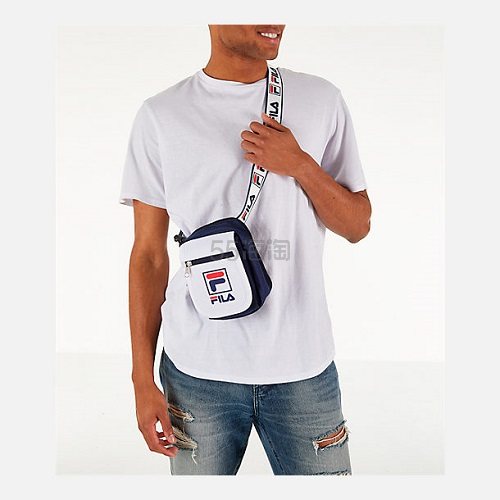 【额外6折】Fila 斐乐 Logo肩带斜挎包