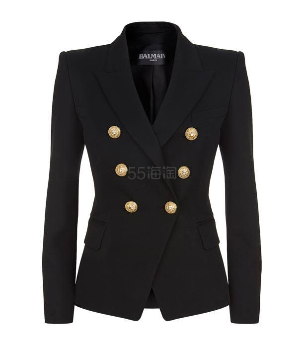 【超多明星同款】Balmain 经典双排扣垫肩西装外套