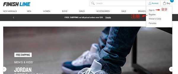 【5姐小课堂】2010年 Finishline美国官网 全新注册、下单教程