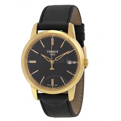 【55专享】Tissot 天梭 Classic Dream 系列 黑金配色男士气质腕表 T033.410.36.051.01