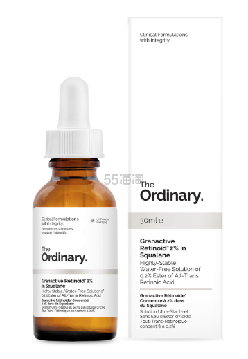 The Ordinary 2%改良维生素A醇/视黄醇角鲨烷 抗老精华 30ml