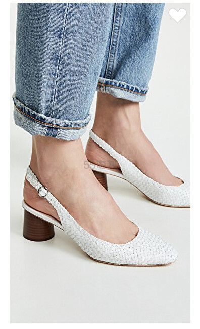 Loeffler Randall Martine 梭织露跟浅口鞋